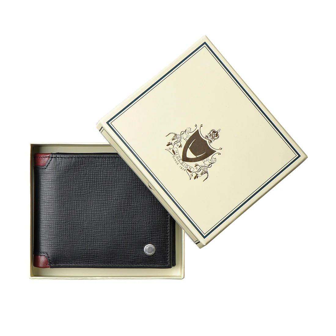 Enzo W1 Black Leather Bi-Fold Wallet - Image 8
