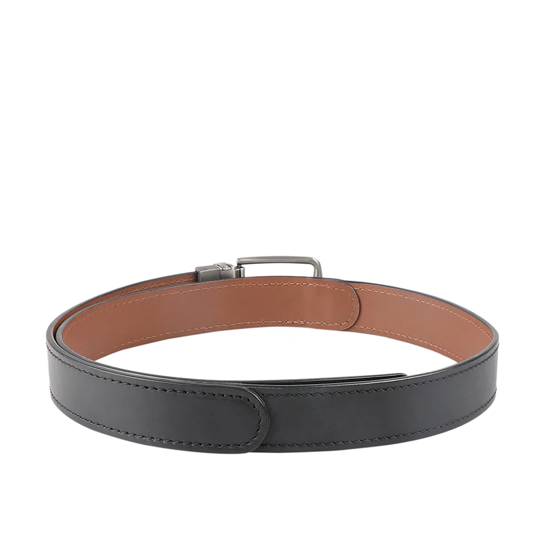 Etienne Men's Black Reversible Leather Belt - Image 2