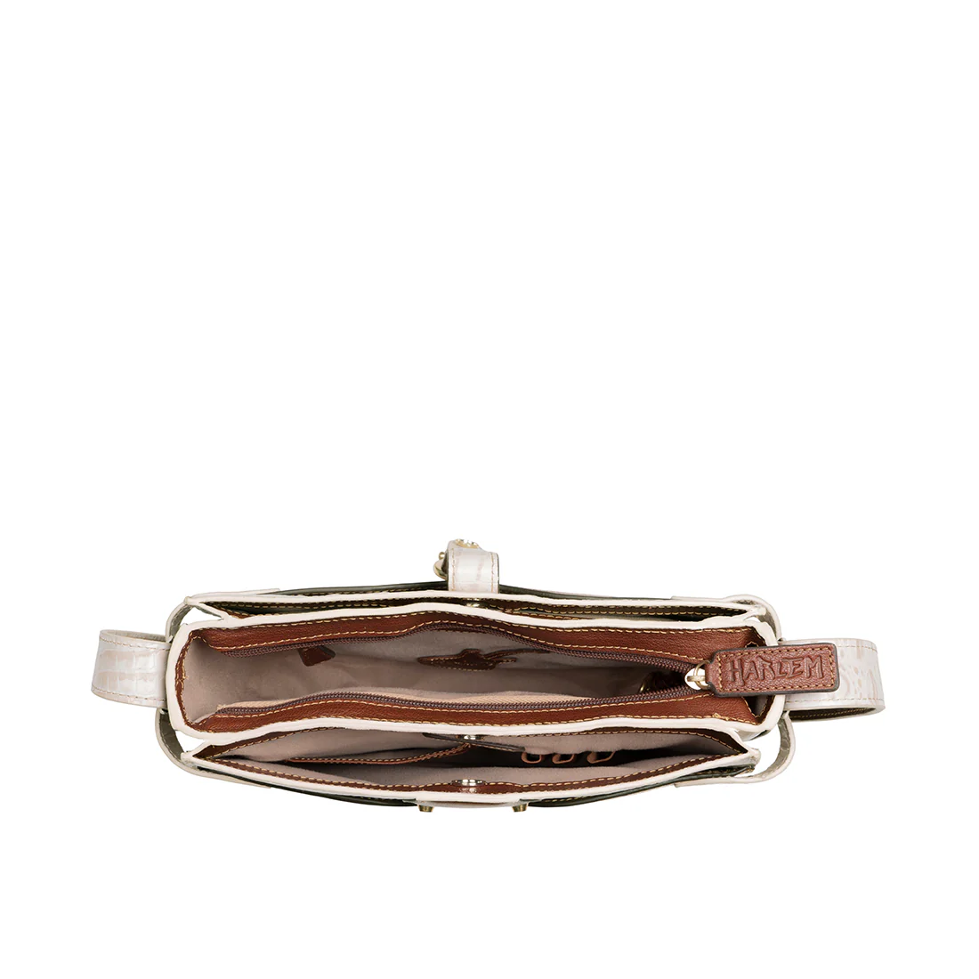 Etta 02 White Leather Shoulder Bag - Image 6