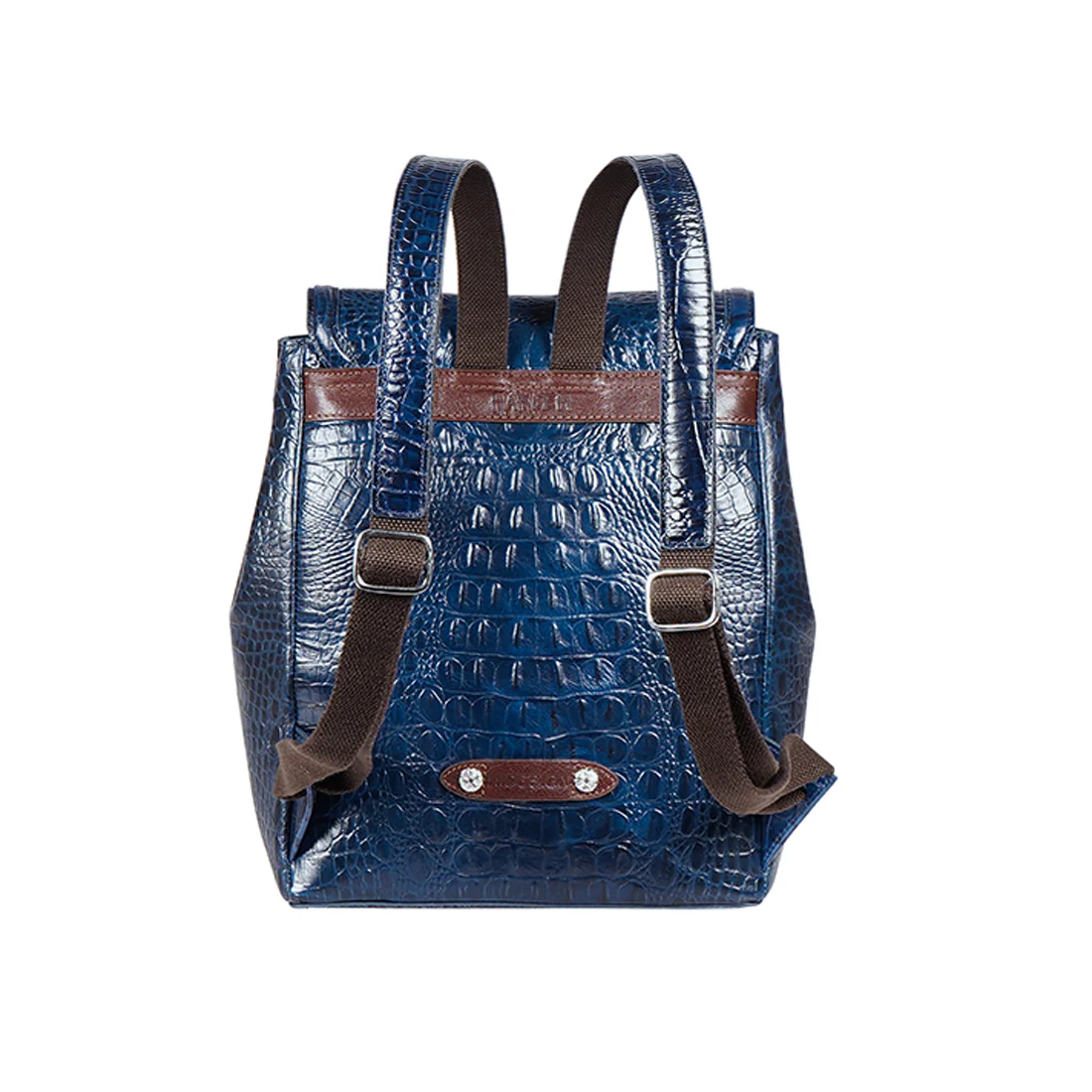 Etta 03 Blue Leather Backpack - Image 4