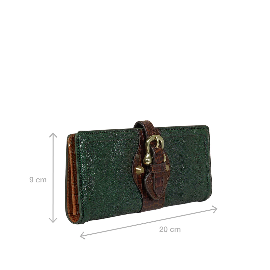 Etta W1 Green Leather Bi-Fold Wallet - Image 3