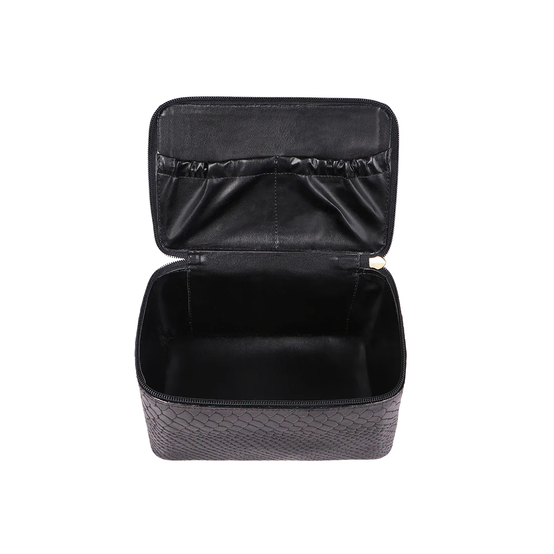 Eve 01 Black Leather Wash Bag - Image 5