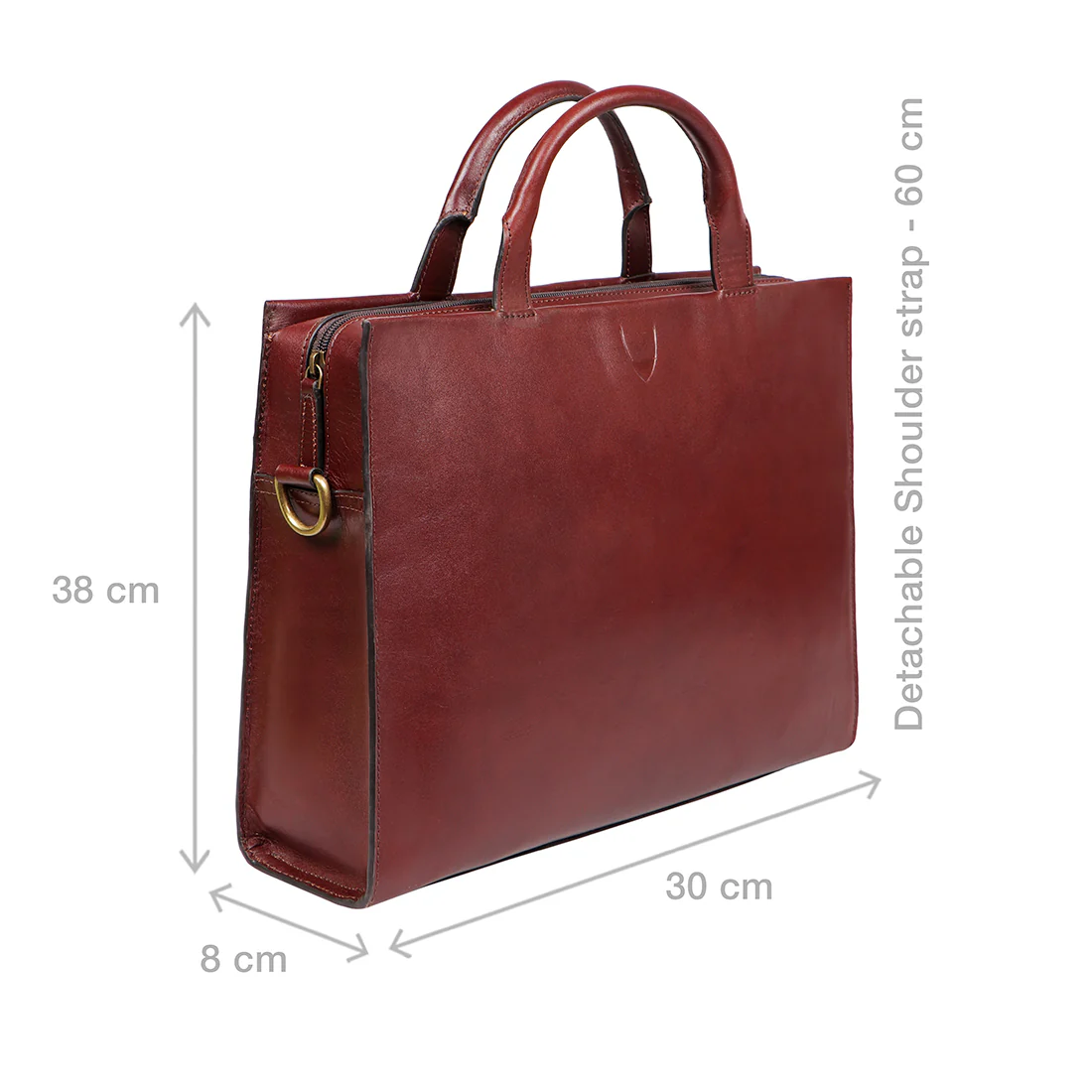 Evolution 03 Brown Leather Briefcase - Image 3