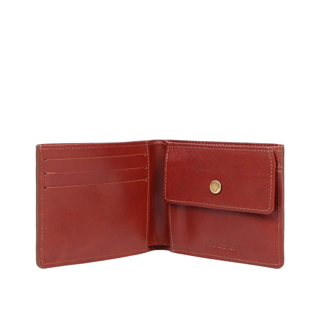 Evolution W2 Tan Leather Bi-Fold Wallet - Image 4
