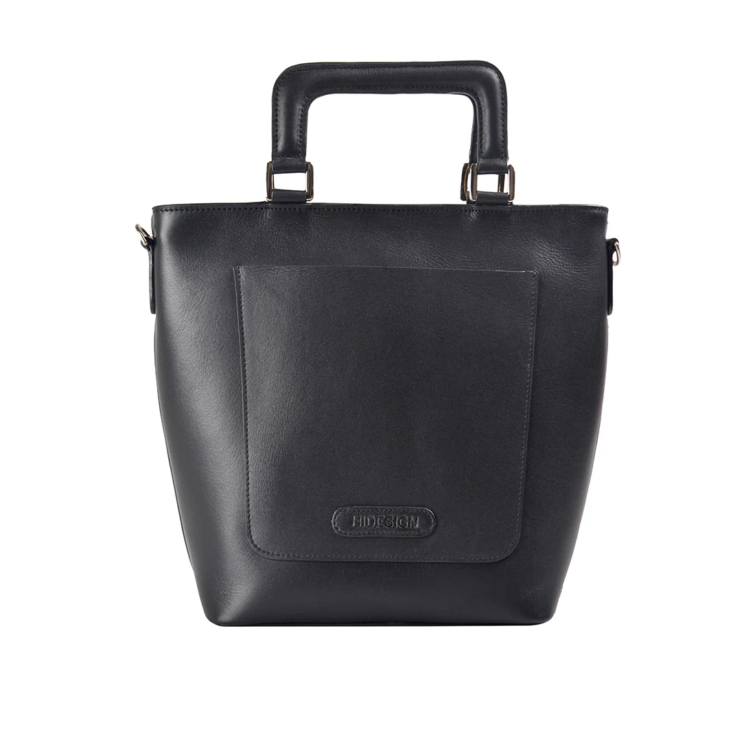 Evolve 01 Black Leather Satchel - Image 4