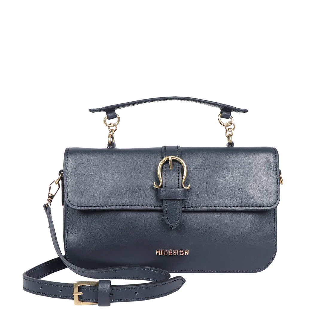 Fiona 07 Blue Leather Crossbody - Image 2