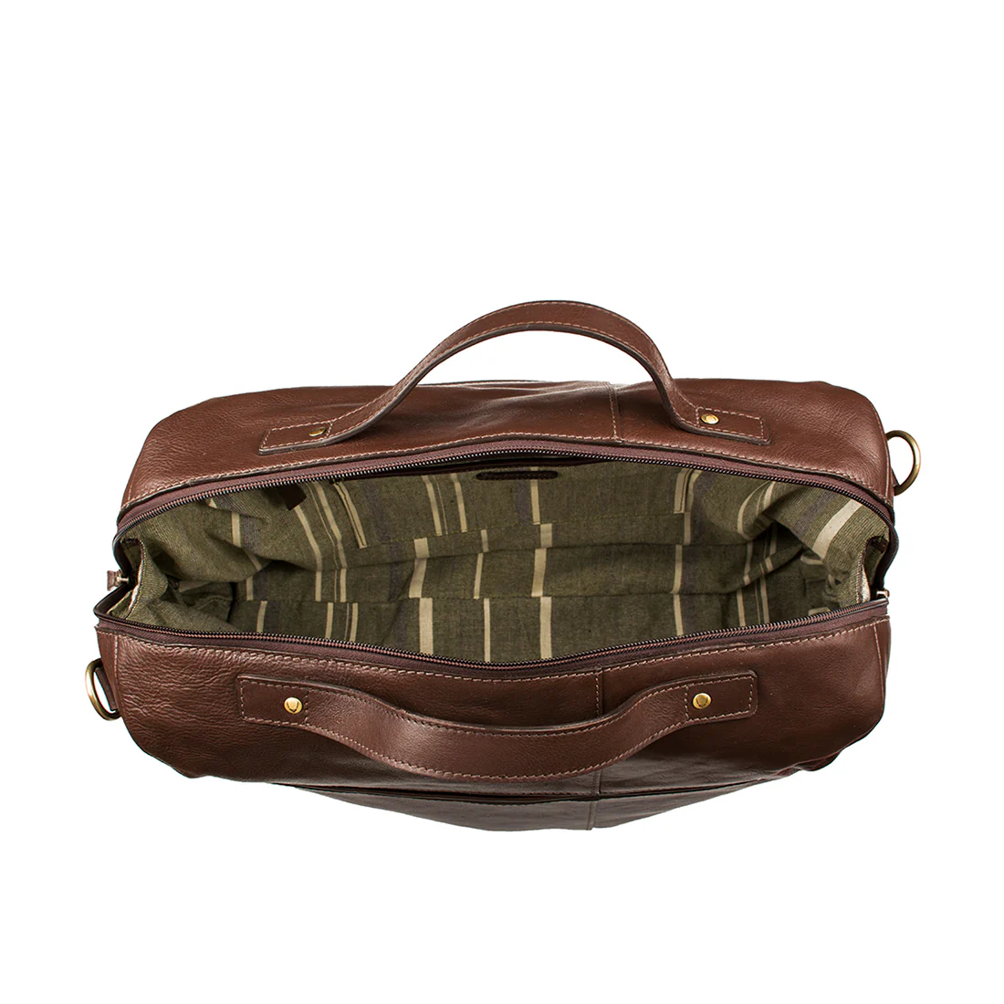 Fitch 03 Brown Leather  Briefcase - Image 4