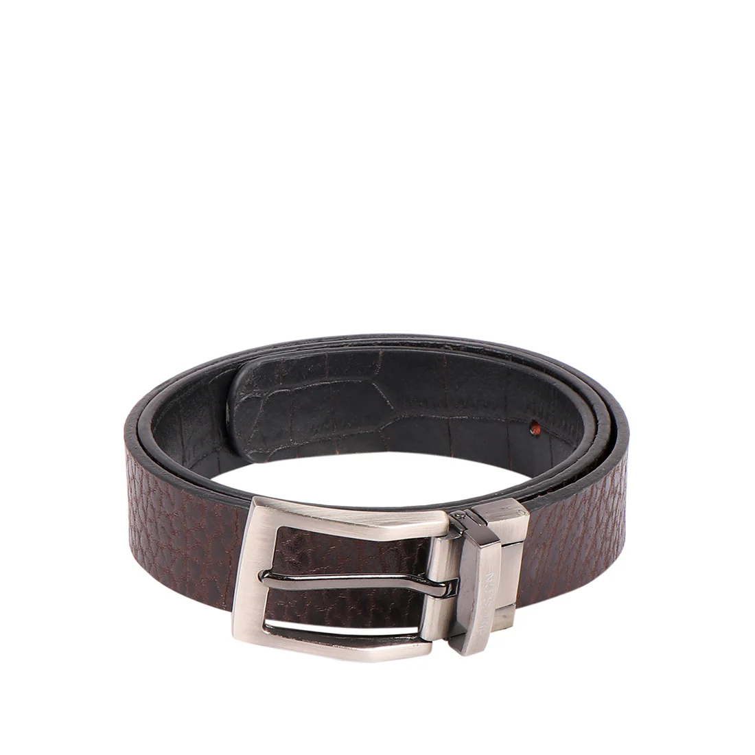 Fitz 02 Men's Black Reversible Leather Belt - Image 3
