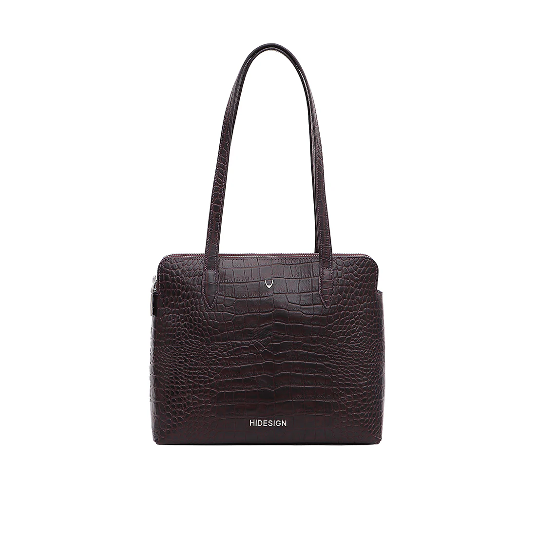 Fiumicino-02 Aubergine Leather Shoulder Bag - Image 2