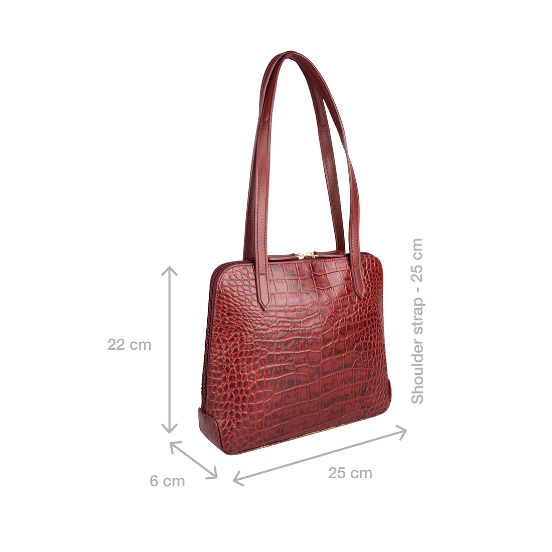 Fl Cindy Red Leather Shoulder Bag - Image 2