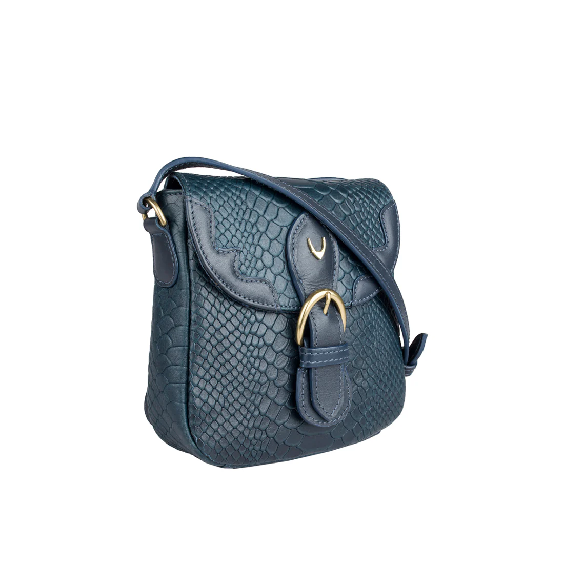 Fl Karolina 02 Blue Leather Sling Bag - Image 2