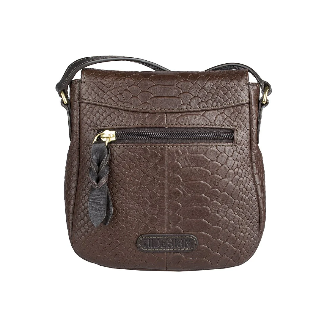 Fl Karolina 02 Brown Leather Sling Bag - Image 3
