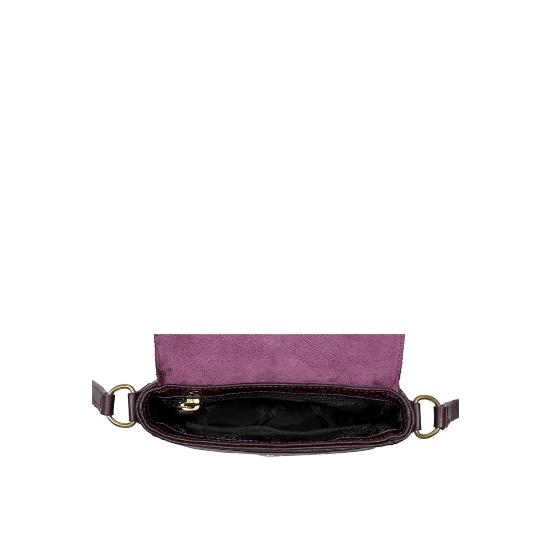 Fl Karolina 02 Purple Leather Sling Bag - Image 4