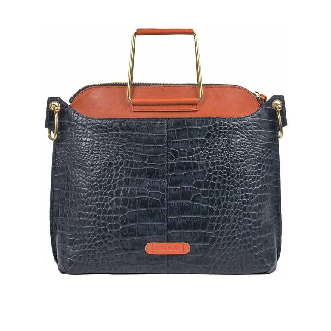 Fl Kelly 03 Blue Leather Satchel - Image 3