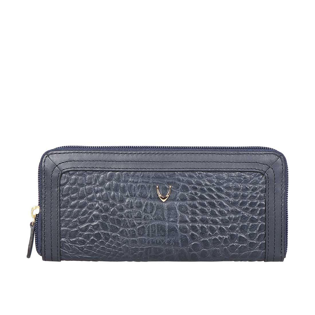 Fl Natalia W2 Blue Leather Zip Around Wallet