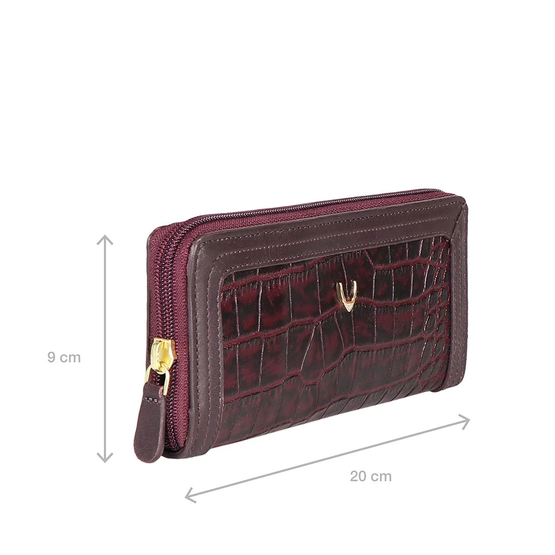 Fl Natalia W2  Purple Leather Zip Around Wallet - Image 2
