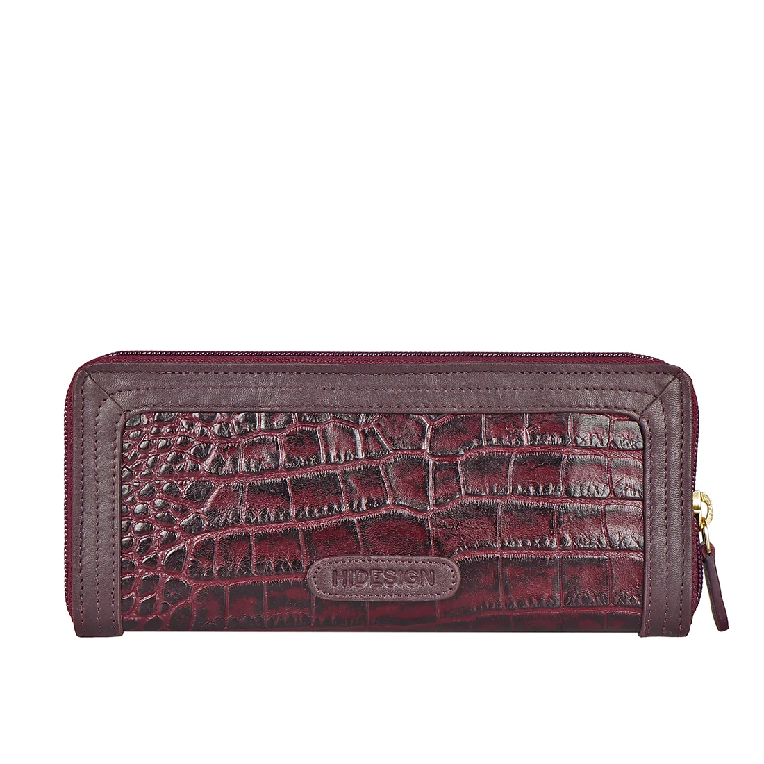 Fl Natalia W2  Purple Leather Zip Around Wallet - Image 3