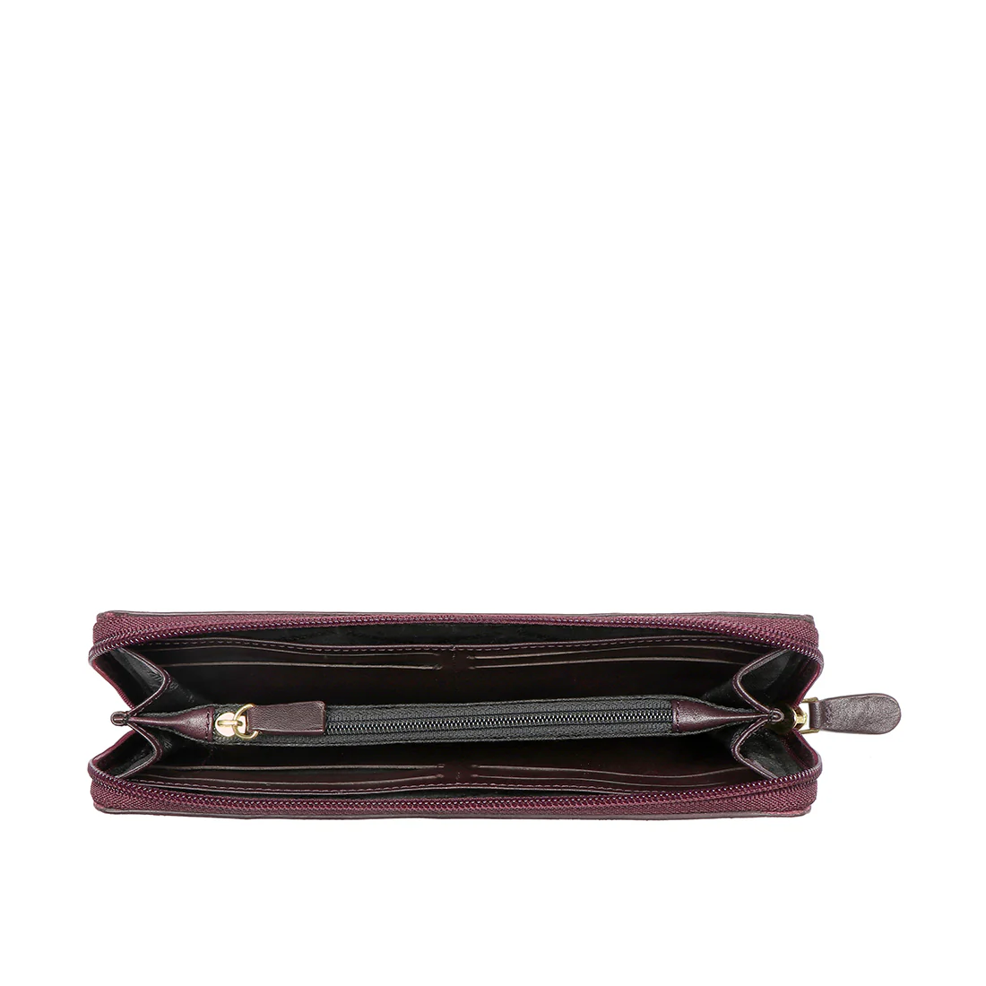 Fl Natalia W2  Purple Leather Zip Around Wallet - Image 5