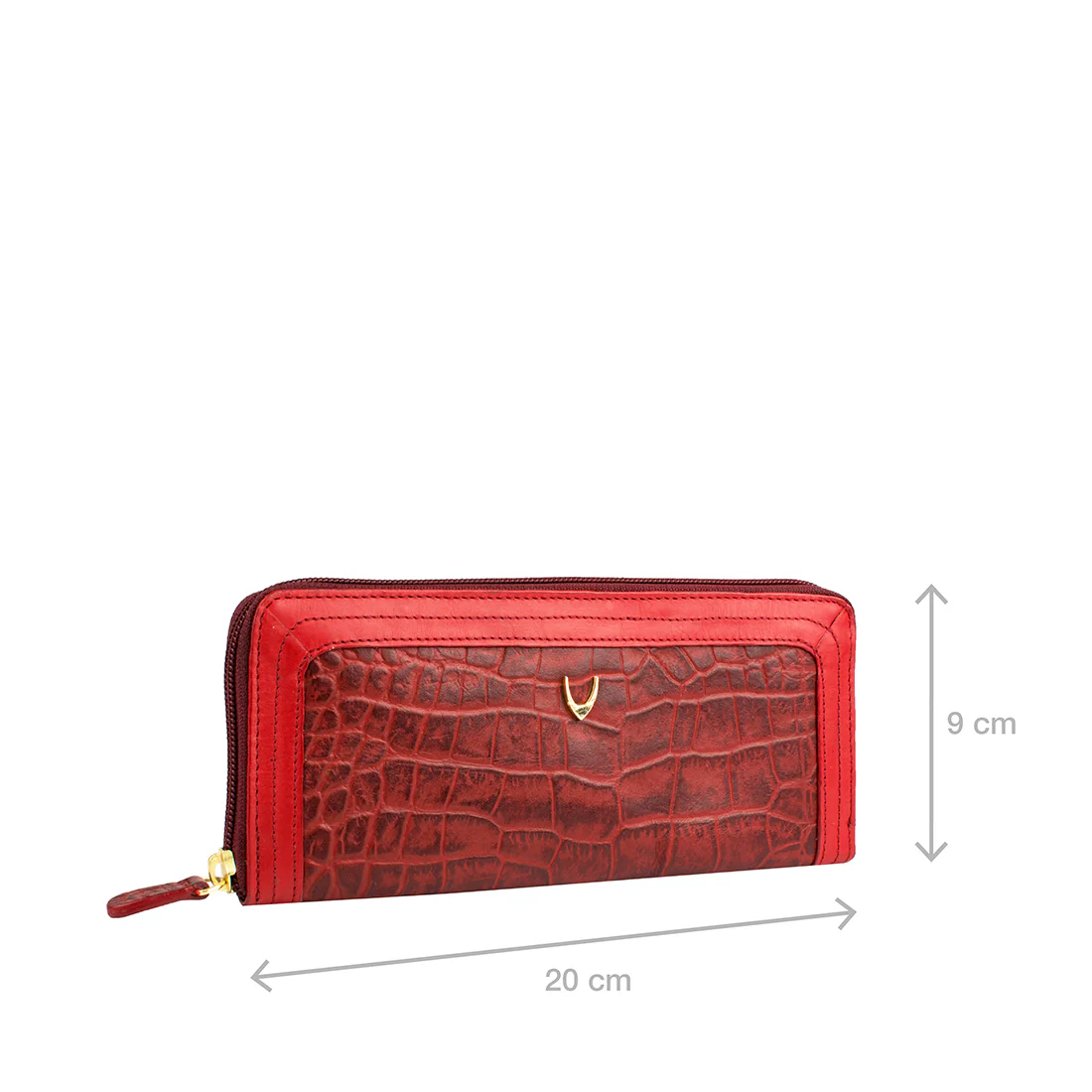 Fl Natalia W2 Red Leather Zip Around Wallet - Image 2