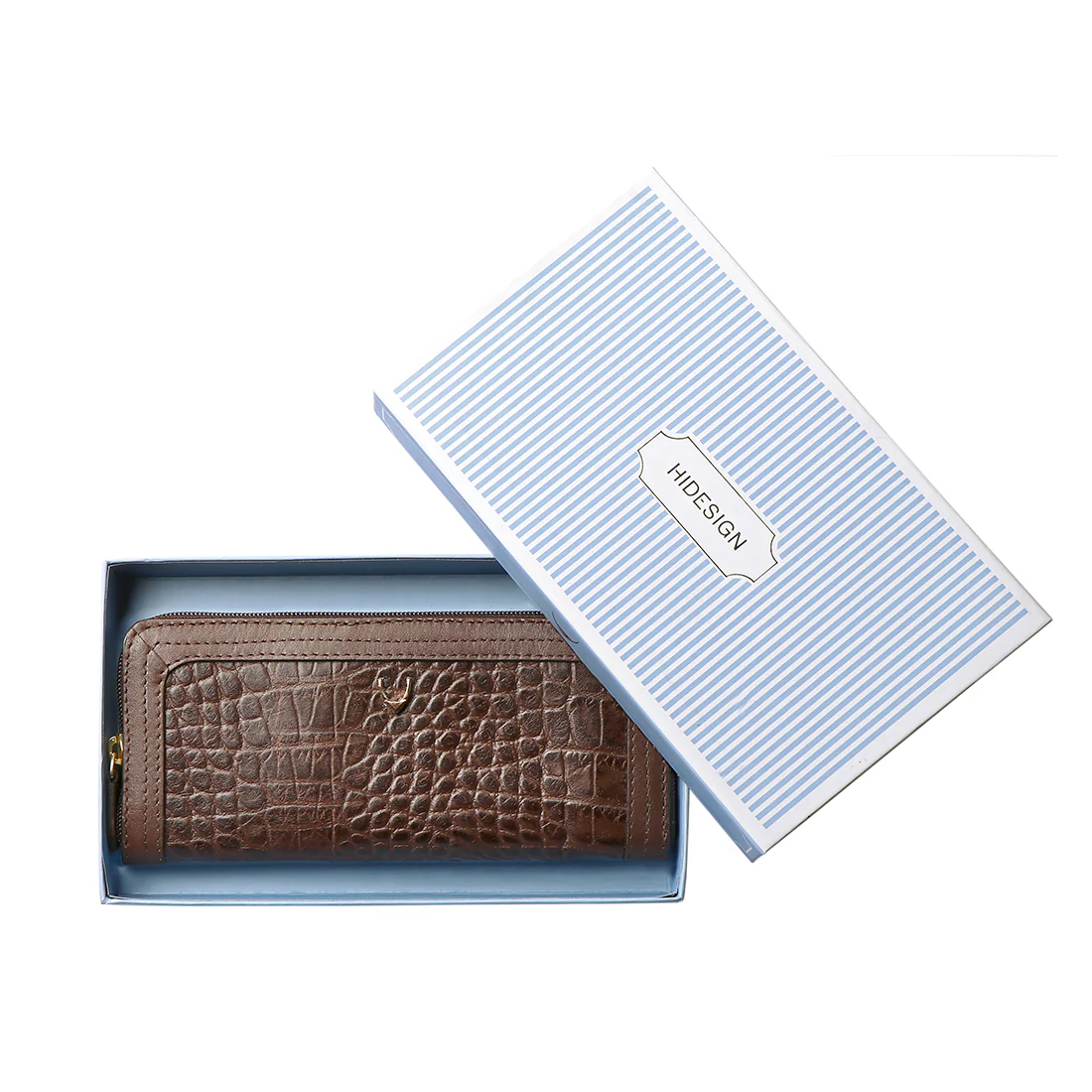 Fl Natalia W2 Brown Leather Zip Around Wallet - Image 6