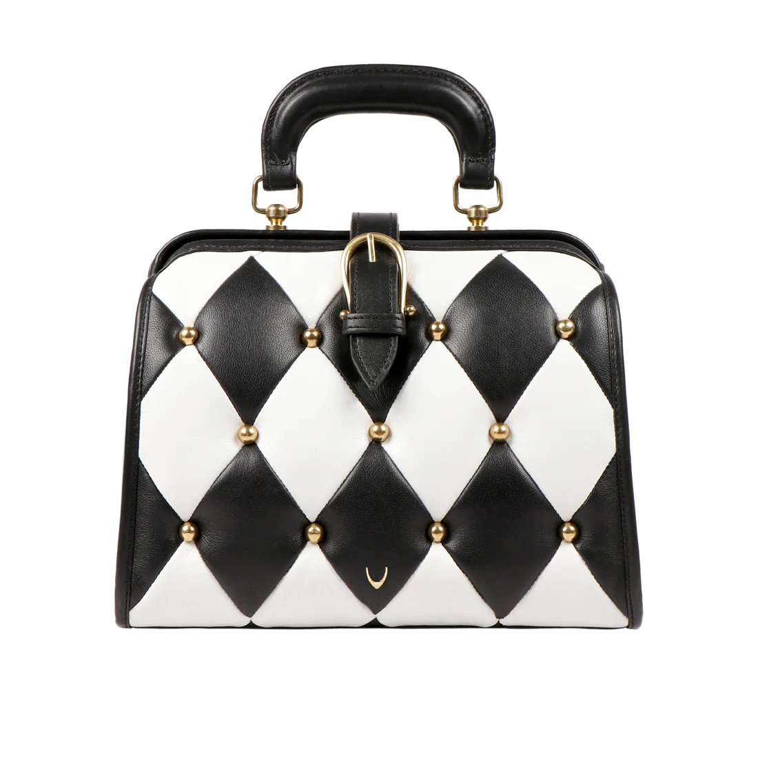 Flapper Girl 02 Black Leather Satchel - Image 2