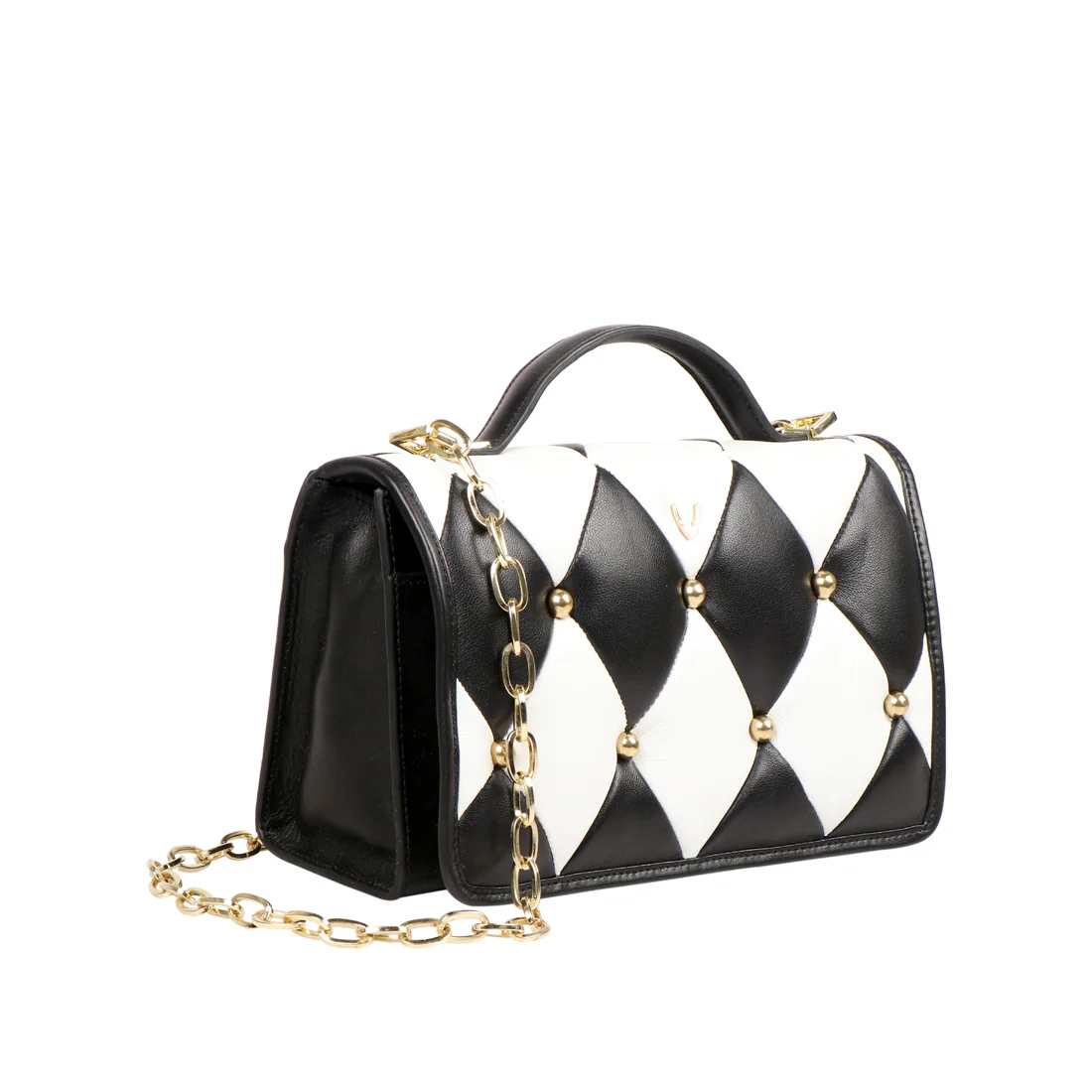 Flapper Girl 04 Black Leather Satchel - Image 2
