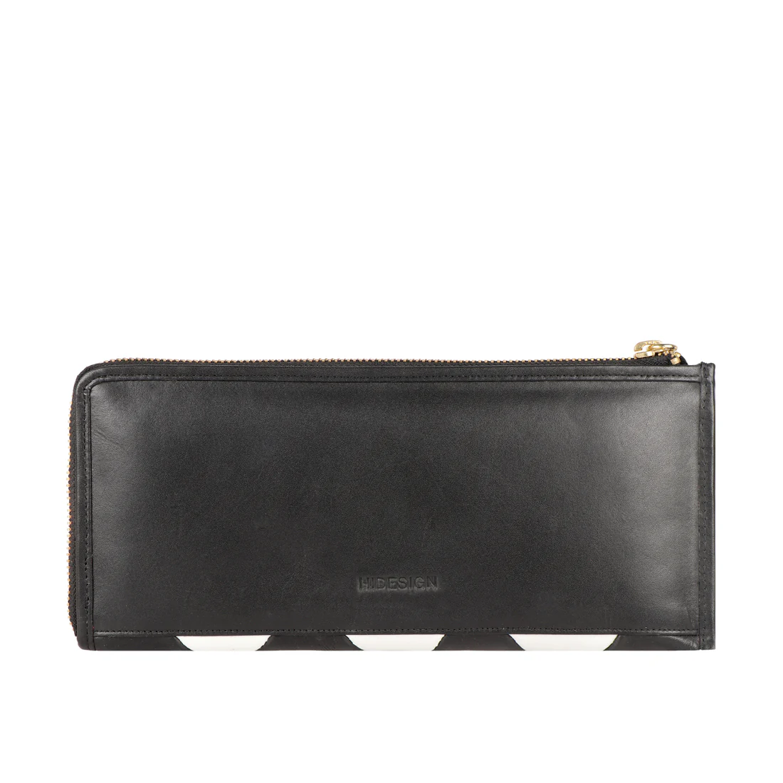 Flapper Girl W1 Black Leather Zip Around Wallet - Image 3
