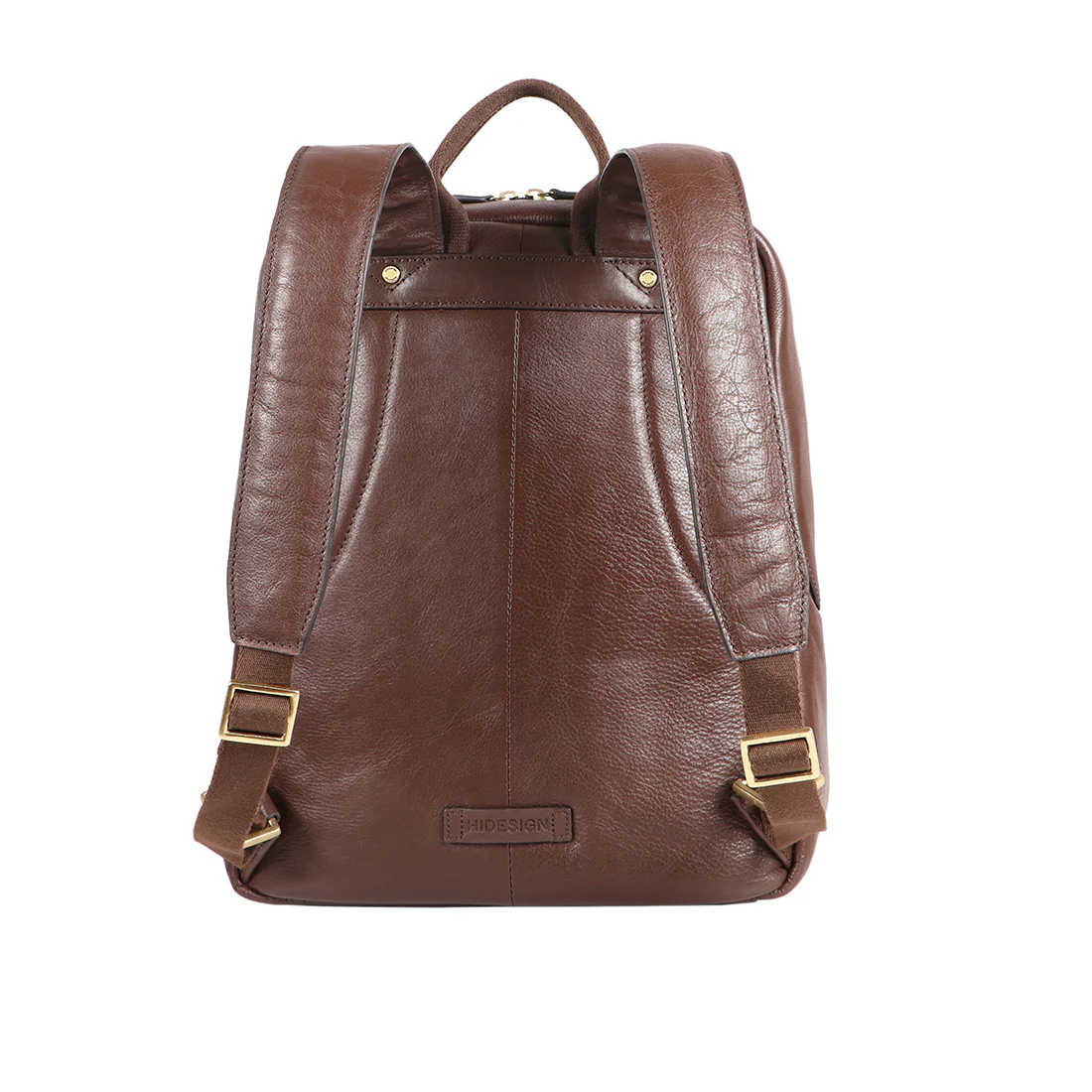Flint Brown Leather Backpack - Image 3