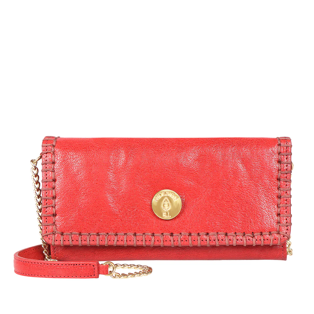 Flourish - W1 Red Leather Sling Wallet
