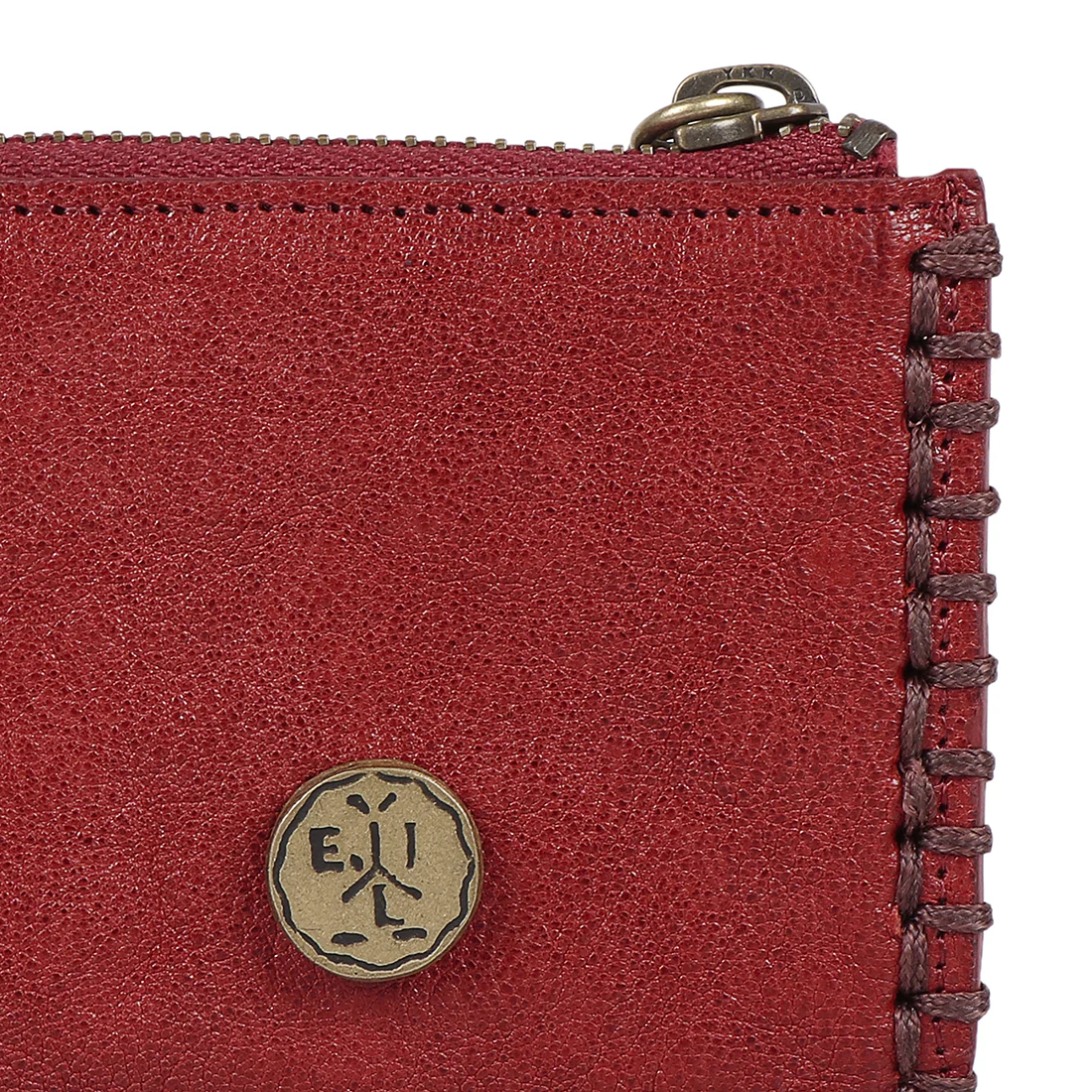Flourish - W3 Red Leather Card Holder - Image 5