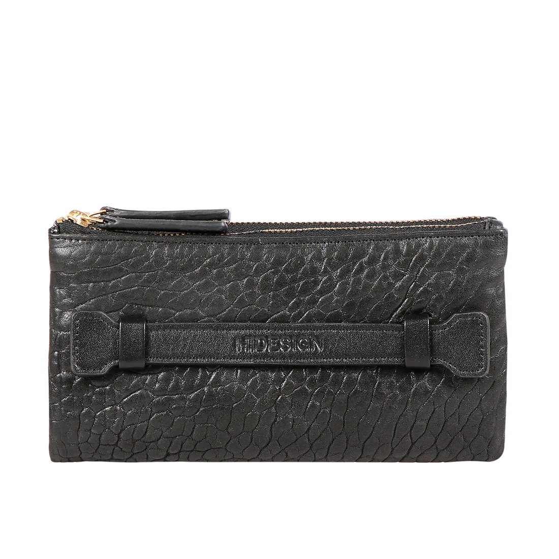 Flower - W1 Black Leather Bi-Fold Wallet - Image 2