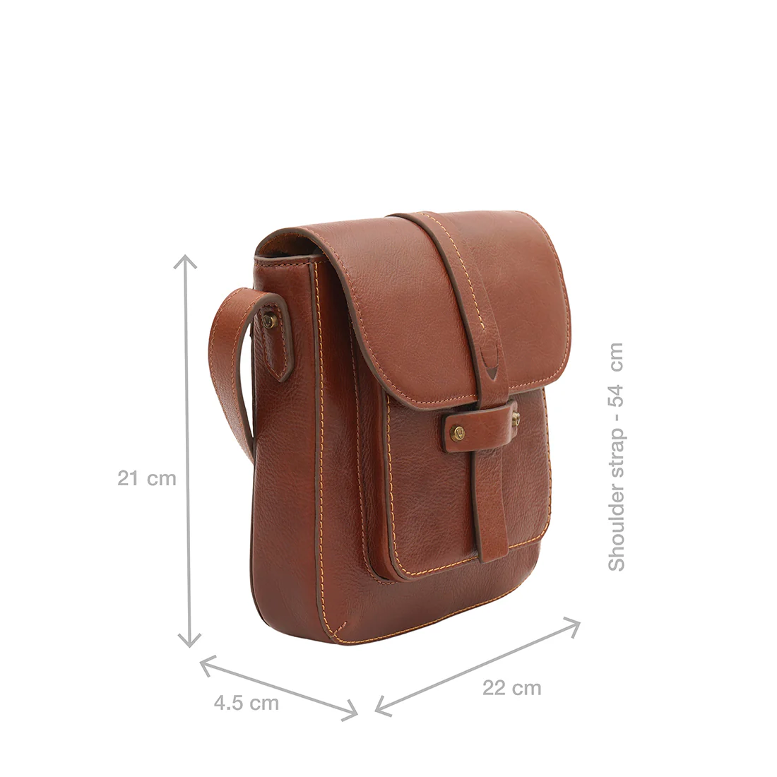 Fort Worth 01 Tan Leather  Sling Bag - Image 3