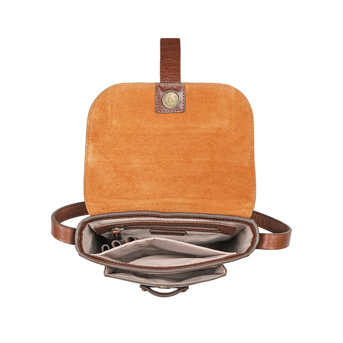 Fort Worth 01 Tan Leather  Sling Bag - Image 6