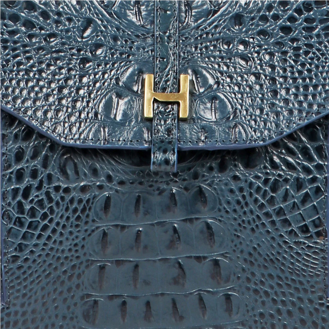 Fremont Blue Leather Satchel - Image 6