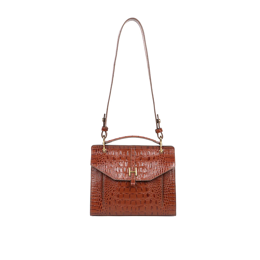 Fremont Tan Leather Satchel - Image 2
