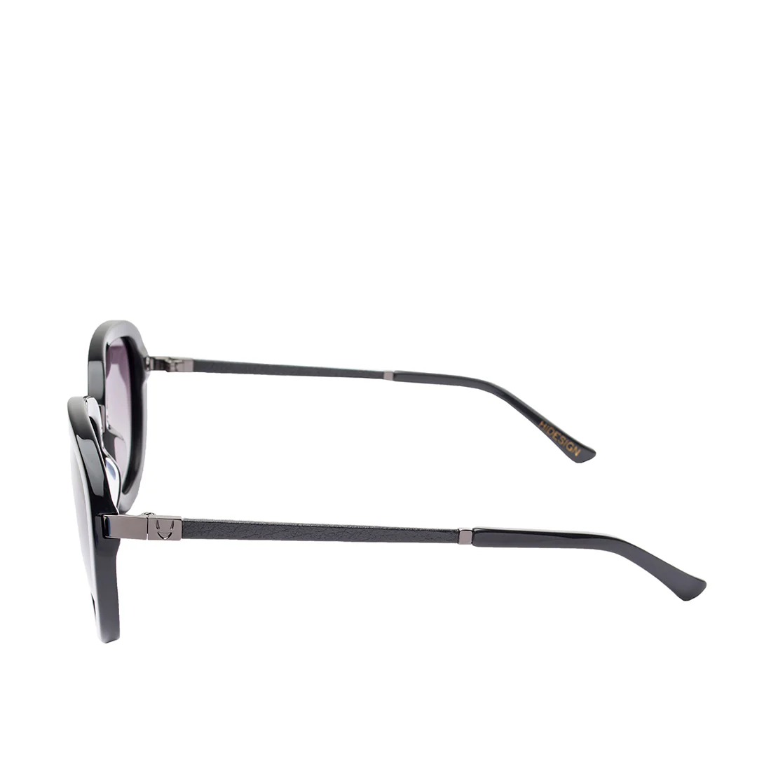 Frizbee Women's Black Round Sunglasses - Image 5