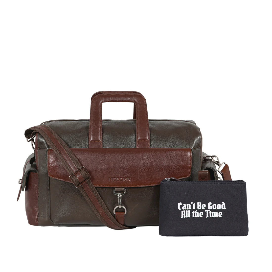 Gangnam 02 Green Leather Duffle Bag - Image 2