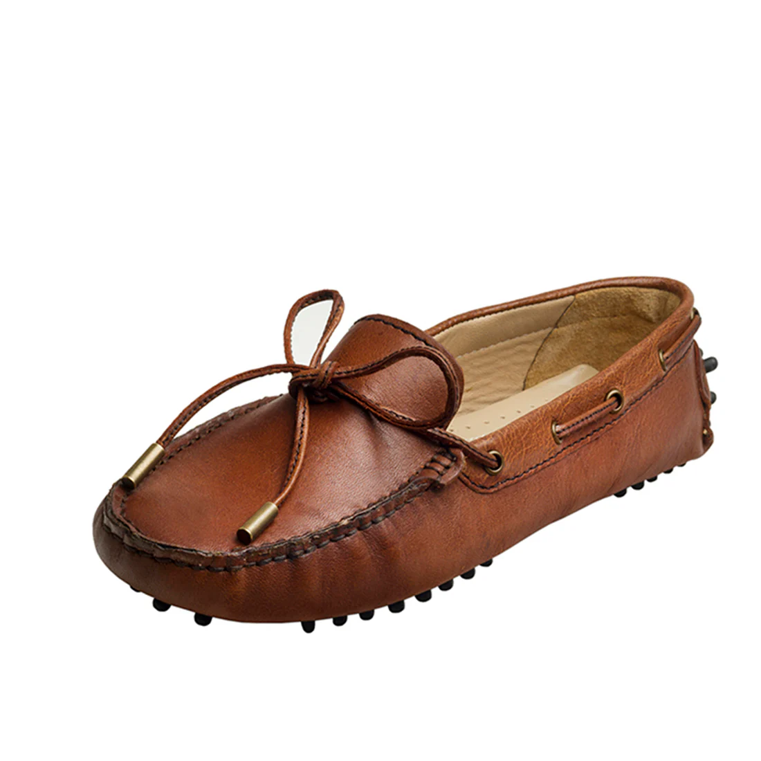 Garbot Women's Brown Leather Mocassin
