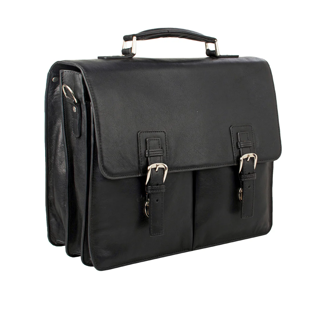 Gareth Hd 827 Black Leather Briefcase - Image 3