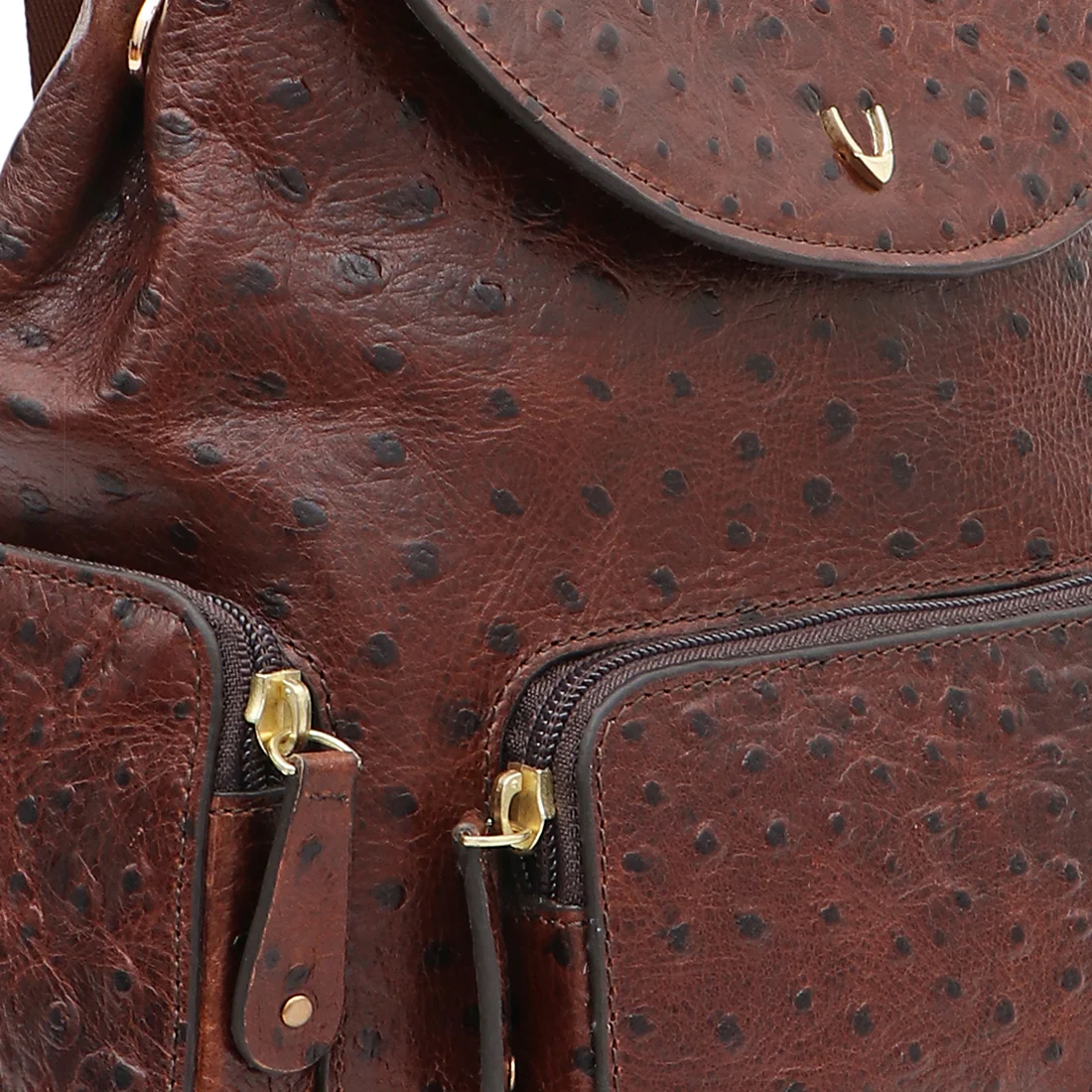 Gatwick-03 Brown Leather Backpack - Image 5
