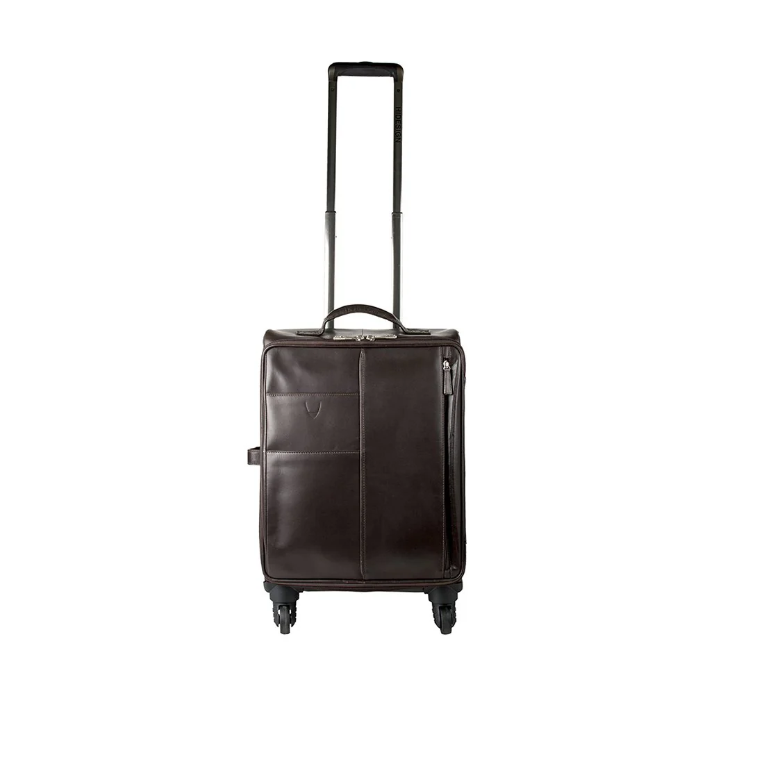 Gear 02 Brown Leather Trolley Bag - Image 5