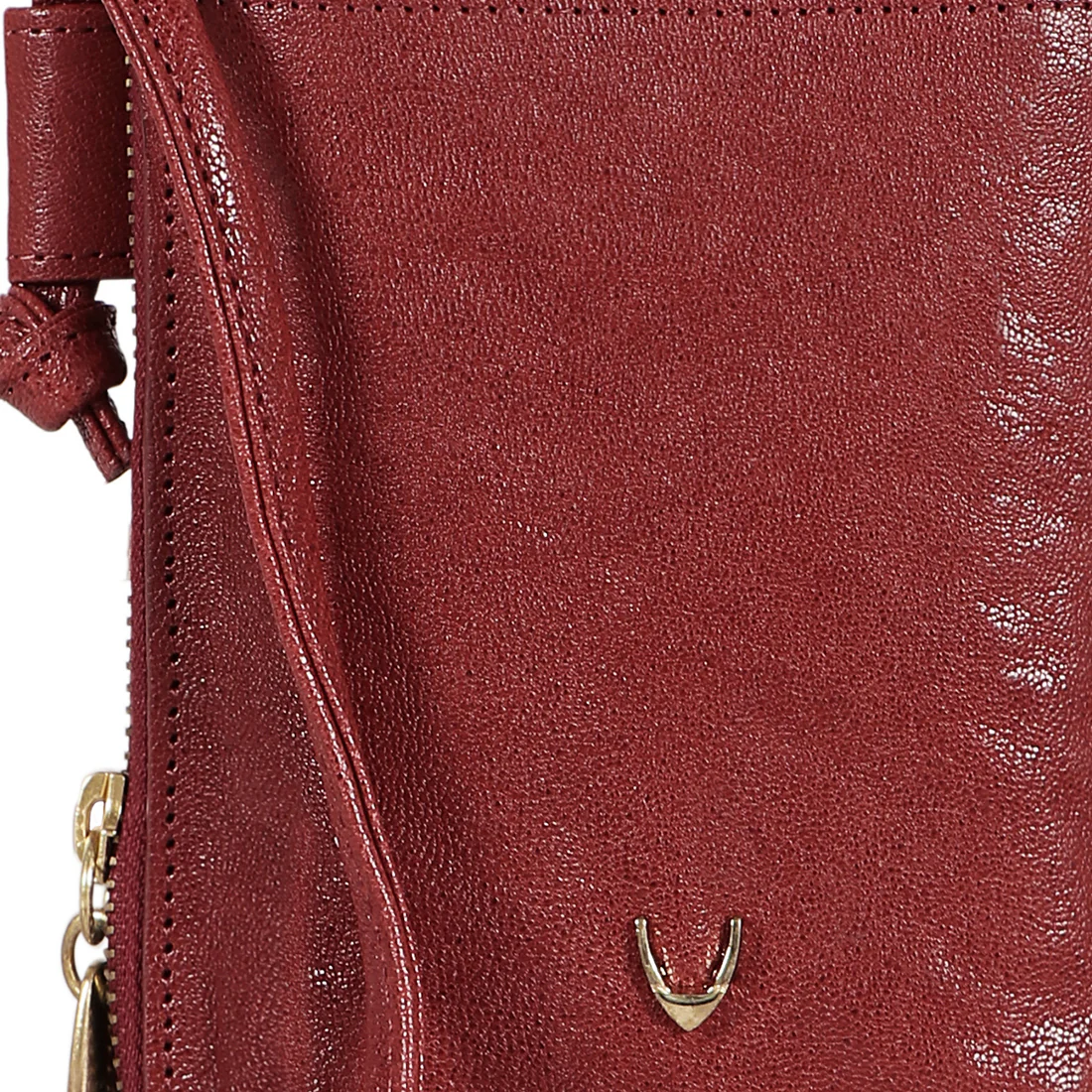 Geisha W1 Red Leather Sling Wallet - Image 6