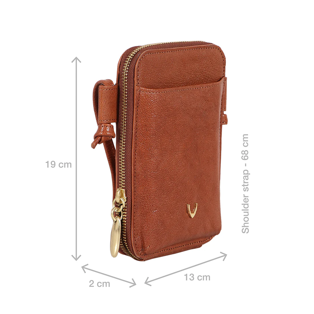 Geisha W1 Tan Leather Sling Wallet - Image 4