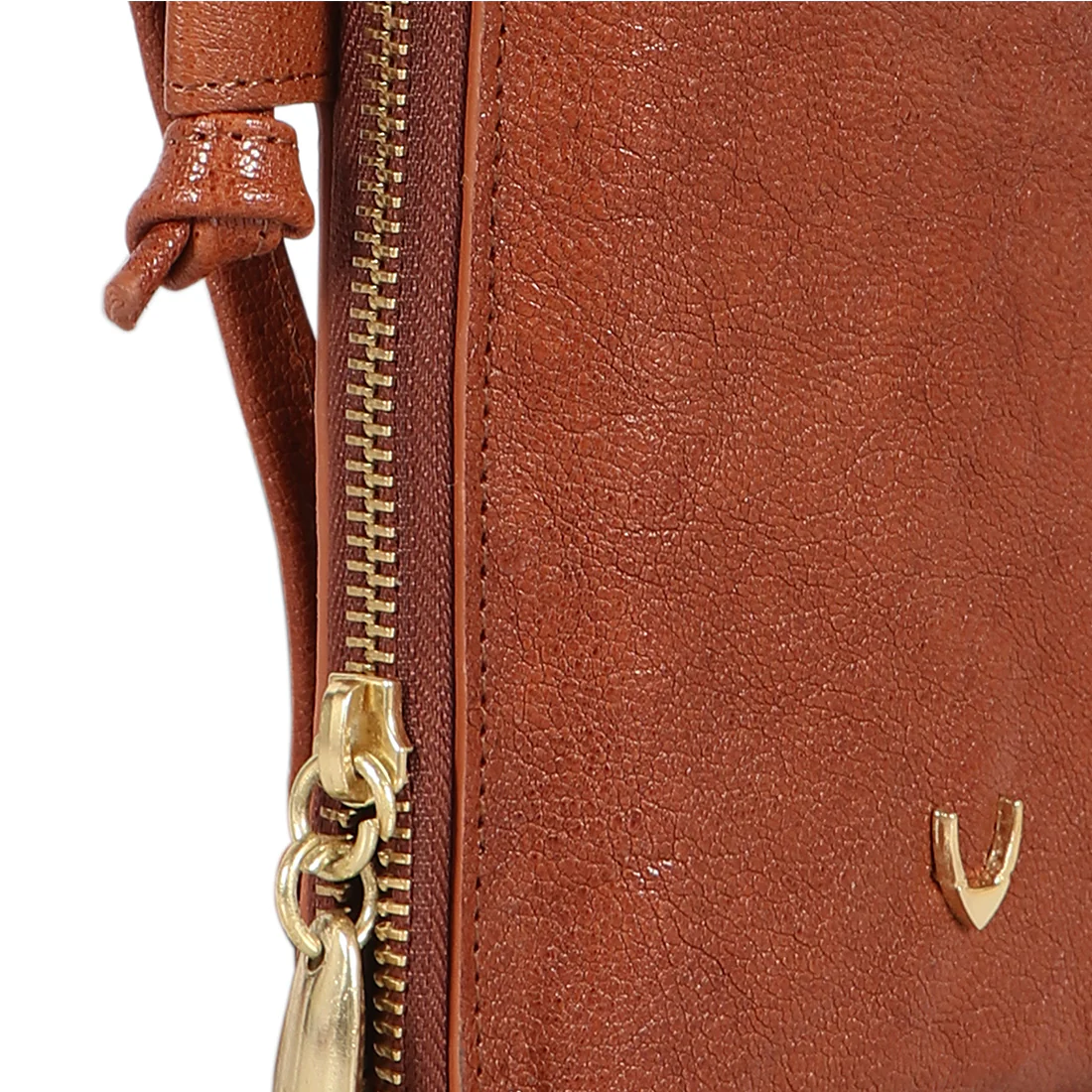 Geisha W1 Tan Leather Sling Wallet - Image 6