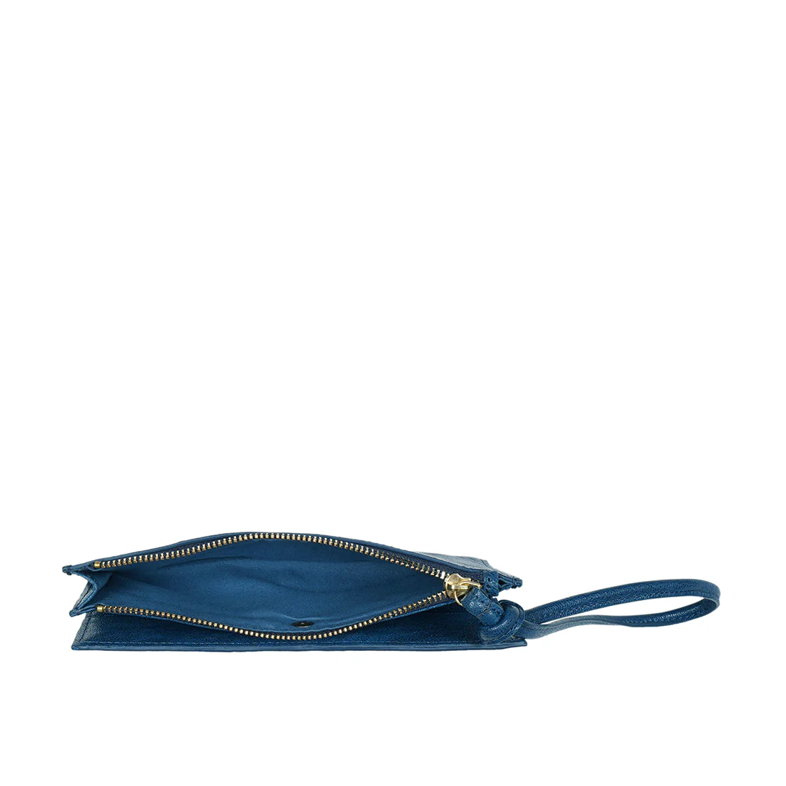 Geisha W2 Blue Leather Bi-Fold Wallet - Image 8