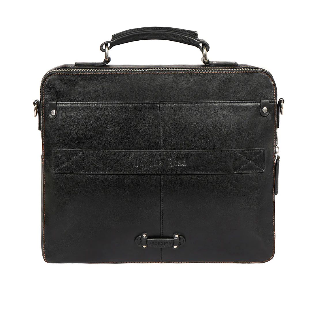 Gitano 03 Black Leather Briefcase - Image 4