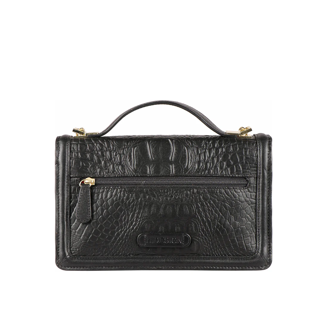 Glam 01 Black Leather Satchel - Image 4