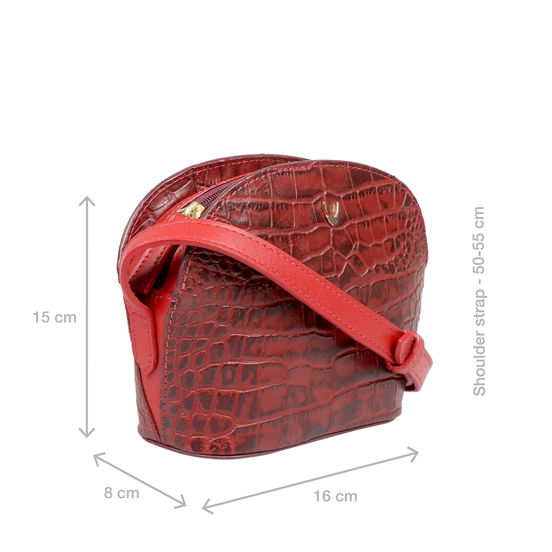 Goldie 02 Red Leather Sling Bag - Image 3