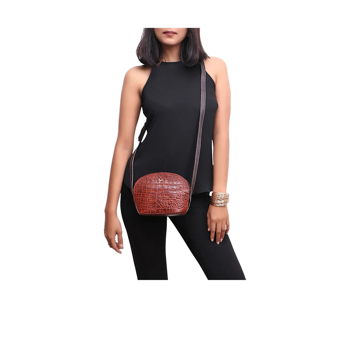 Goldie 02 Tan Leather Sling Bag