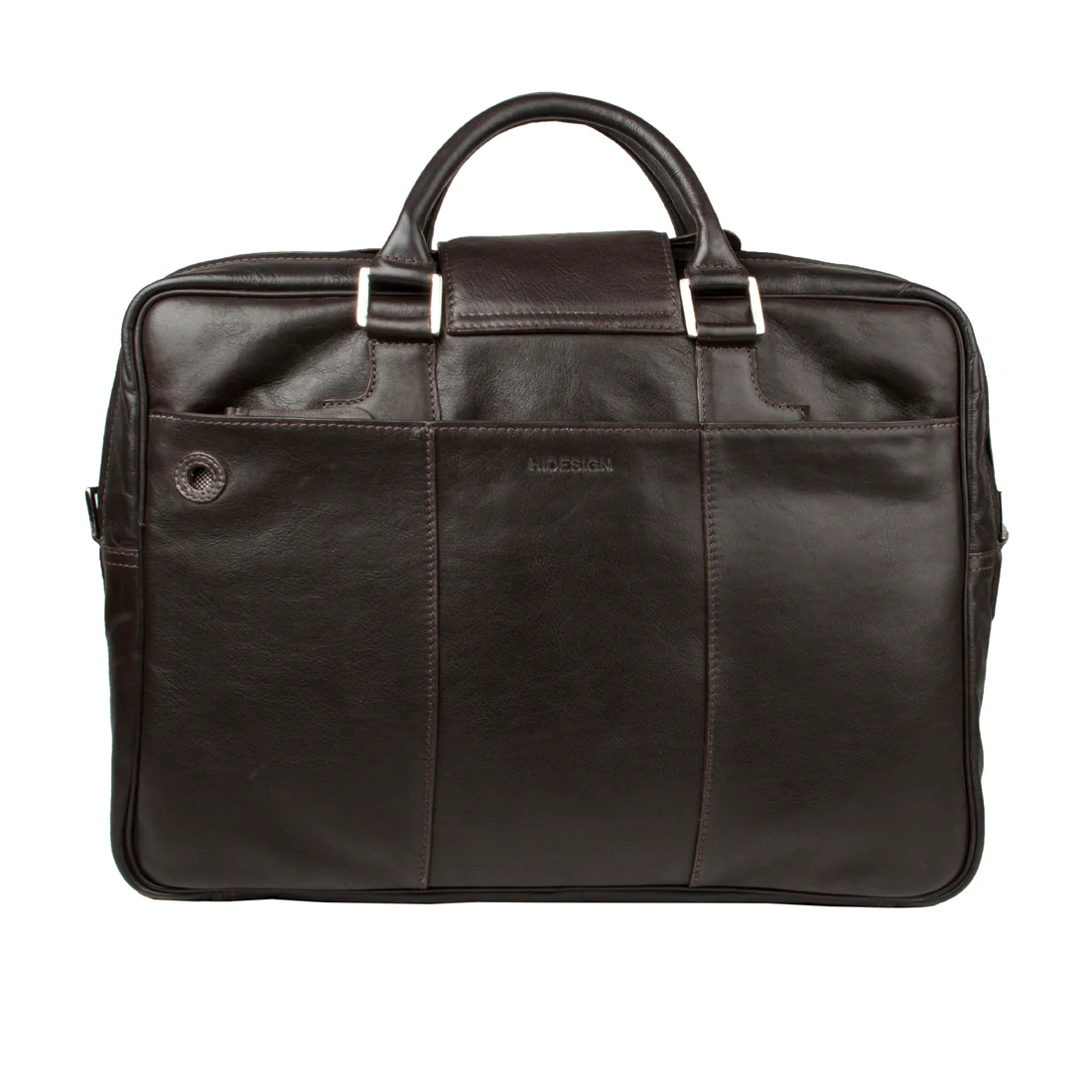 Golf 02 Brown Leather Briefcase - Image 4